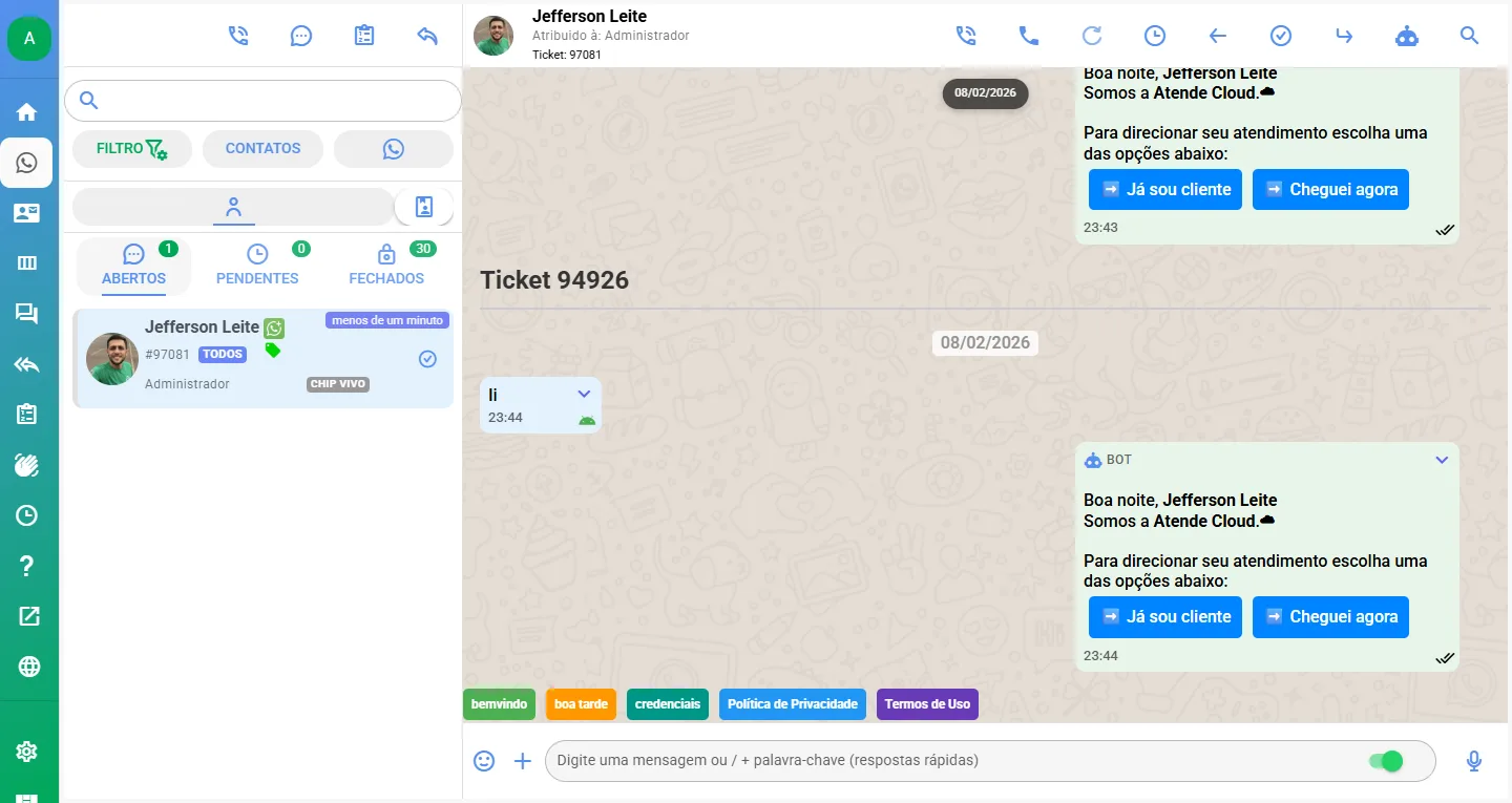 ChatCloud - Tela 5
