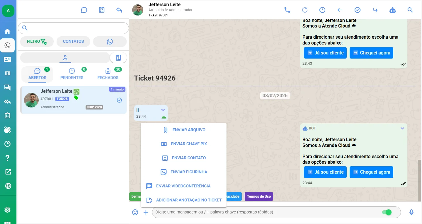 ChatCloud - Tela 8